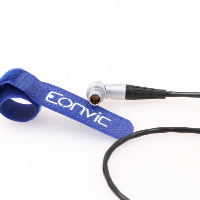  [AUSTRALIA] - Eonvic Right Angle 3.5mm Jack to Right Angle EXT 9 Pin Timecode Input Cable for RED Komodo 6K Cinema Camera (RA 9pin-RA 3.5mm) RA 9pin-RA 3.5mm