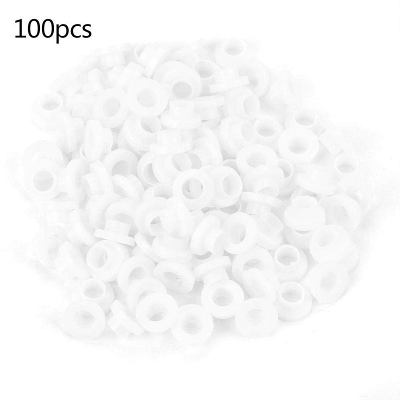  [AUSTRALIA] - Hilitand 100pcs Bushing Washer, Insulated Plastic Spacer Transistor Washer Kit(TW-3（100pcs）) (TW-6（100pcs）) TW-6（100pcs）