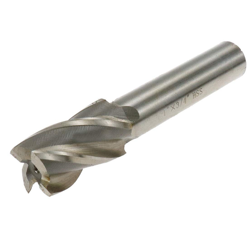  [AUSTRALIA] - Rannb End Mill 1" Cutting Dia 3/4" Shank Dia Straight Shank 4 Flute End Mill Drill Bit 1"×1" 1pcs