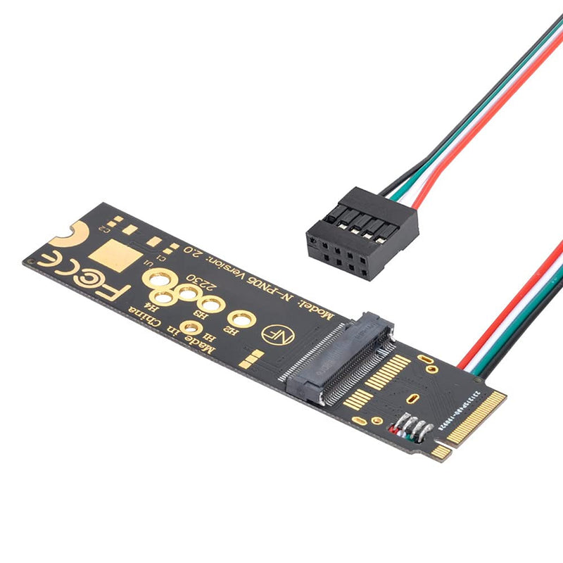  [AUSTRALIA] - Xiwai Wireless NGFF A/E-Key WiFi Card to M.2 NGFF Key-M NVME SSD Adapter for AX200 WiFi 6 Bluetooth 5.1 3165AC to NGFF