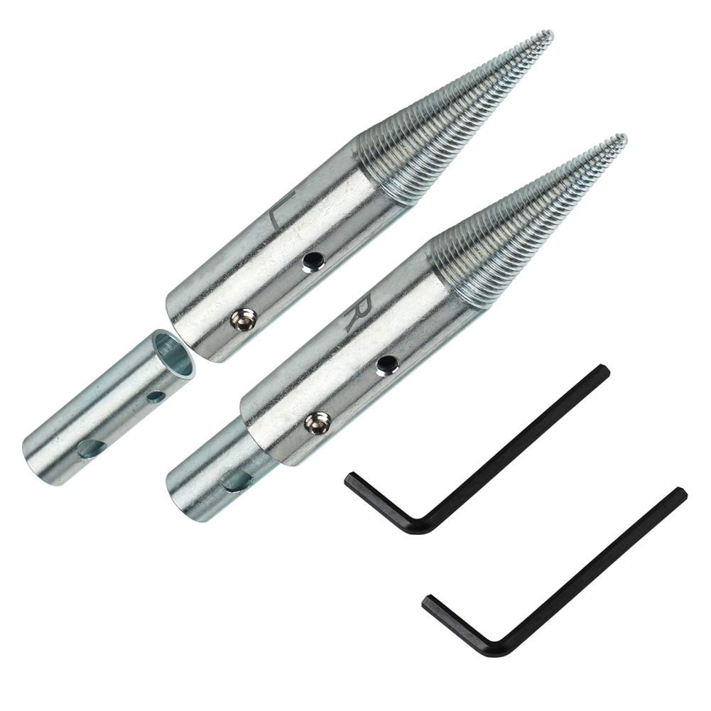  [AUSTRALIA] - 1/2" & 5/8" Tapered Spindle Adapter Threaded for Buffing Polishing Wheel for Bench Grinder Left and Right - 1 Pair