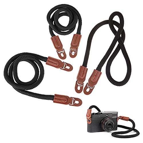  [AUSTRALIA] - Waterproof Ultra-Soft Breathable and Padded Camera Wrist Strap Suitable for SLR DSLR Camera Dark Black