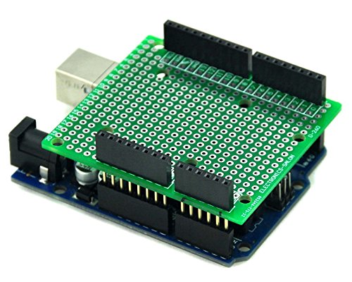  [AUSTRALIA] - Electronics-Salon DIN Rail Mount Adapter/Prototype PCB Kit For Arduino UNO/Mega 2560 etc.