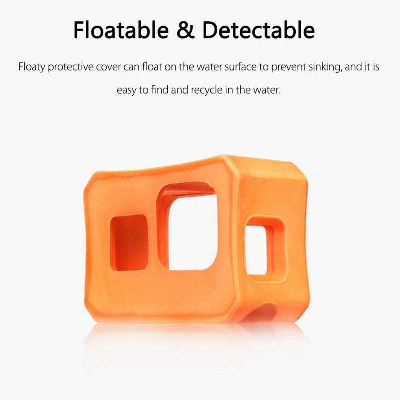 Floaty Case for GoPro Hero 8 Black Floating Accessories with Screw for Water Sports Swimming Diving, Ultra-Buoyant - LeoForward Australia