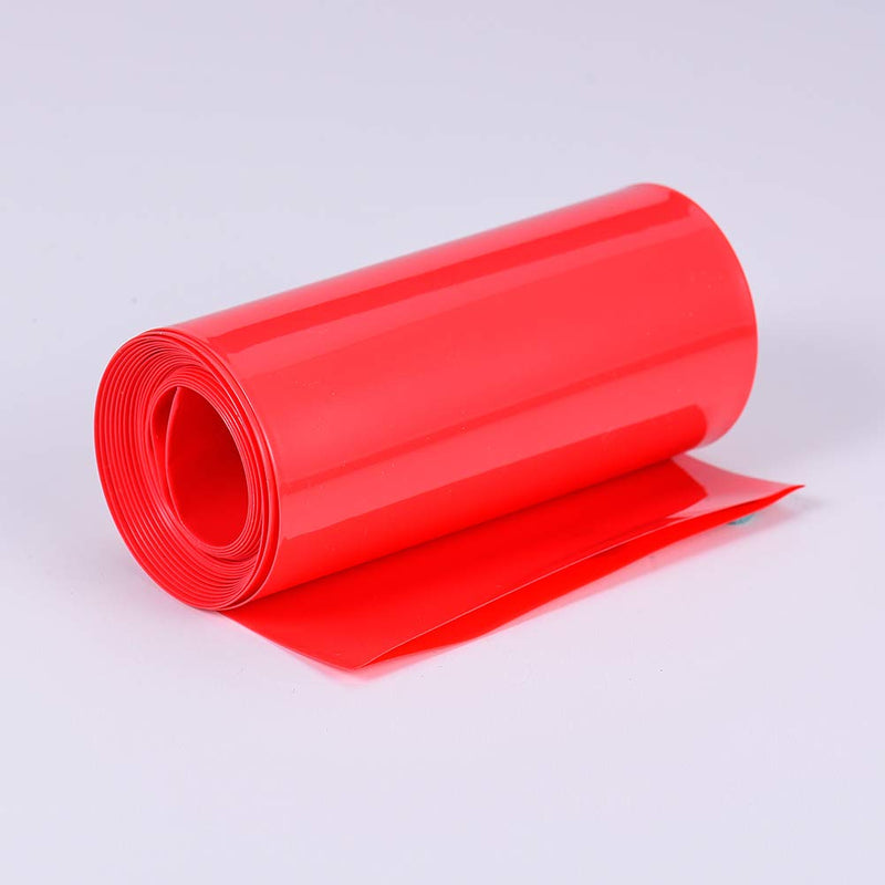 Othmro Battery Shrink Wrap PVC Heat Shrink Tubing Flat Width 85mm, Length 2m for Big Battery Pack Power Red 85mm/3.35"x2m/6.56ft - LeoForward Australia