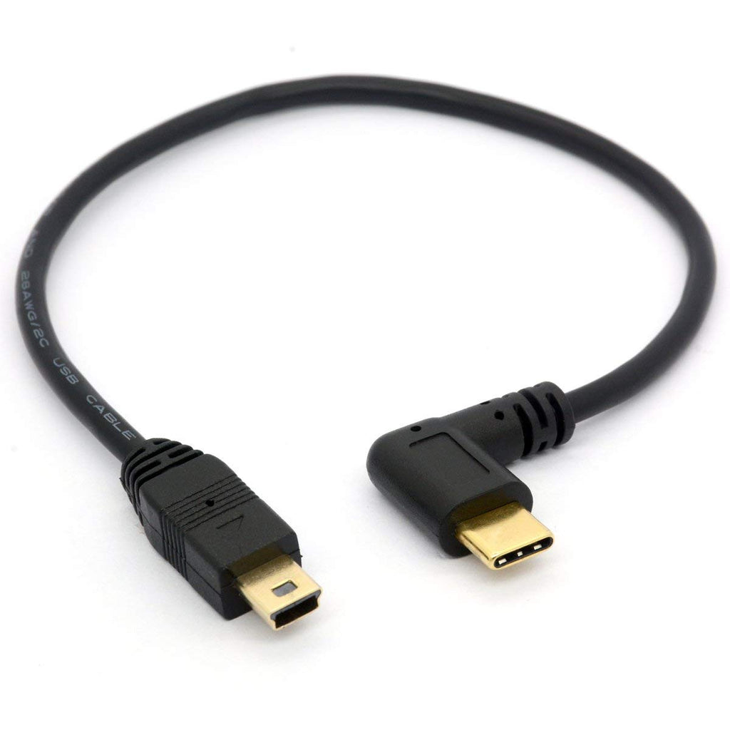 [AUSTRALIA] - Angle USB Type C to Micro USB Cable, 90 Degree USB-C Male to Micro-B Male Adapter Converter for MacBook Pro, Laptop, Android Devices(Only for Charging)(TypeC to Mini)