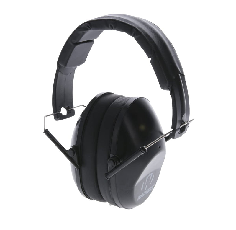  [AUSTRALIA] - Walker's Unisex Adult's Lightweight Foldable Hearing Protection 22 dB Noise Reduction Pro Low-Profile Earmuffs Black