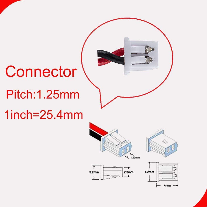  [AUSTRALIA] - LeFix Replacement RCT Battery w/ 2Pin 2Wire Connector for DELL Latitude D500 D510 D520 D530 D610 D620 D630 D810 d820 D830 E6420 E6430 E6530 E6520 E6540 E5530 E6230 E5430 E5440 E5540 E5250 E7240 Black