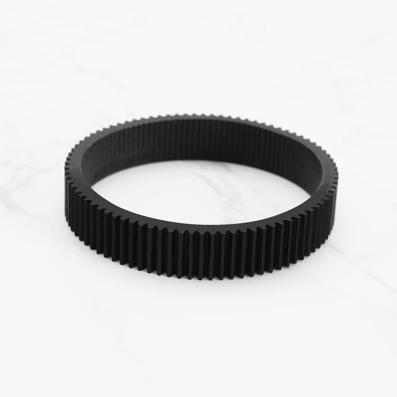 [AUSTRALIA] - Seamless Focus Gear Ring for 67-74mm Diameter Lens Follow Focus Ring Standard 0.8 Mod 360° Rotation Focus Gear Video Camera Lens Accessories Black