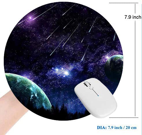  [AUSTRALIA] - Universe Nebula Galaxy Laptop Mouse Pad， Double Side Waterproof Mousepad for Computer, Gaming, Office & Home (Sizes: 7.9 x 7.9inches )