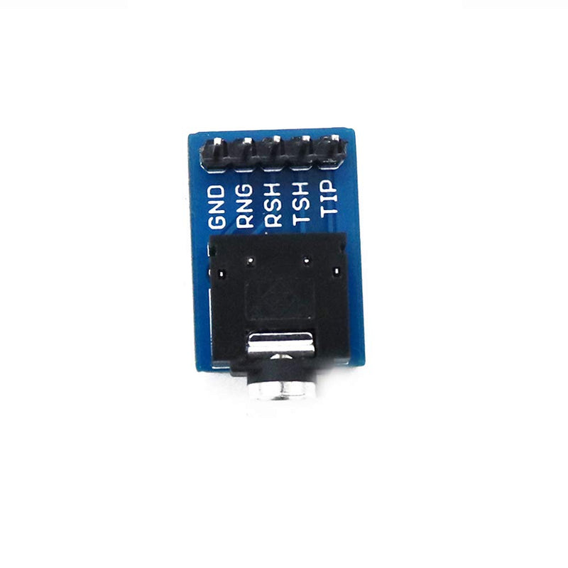  [AUSTRALIA] - Treedix 6pcs 3.5mm Female Audio Jack Breakout Board Plastic PCB Mount 5-Pin Stereo Socket Audio Connector