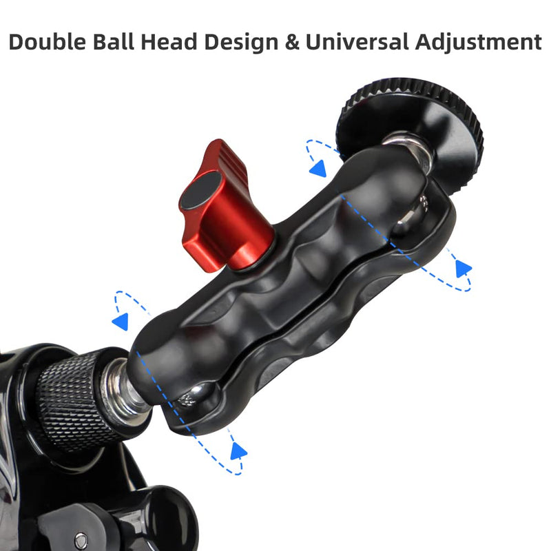  [AUSTRALIA] - SUREWO Suction Cup Car Mount for GoPro,Suction Cup Camera Car Mount with Metal Bracket Compatible with GoPro Hero 11,10,9,8,7,6,5,DJI Osmo Action 3 and Most Action Cameras Metal Suction Cup