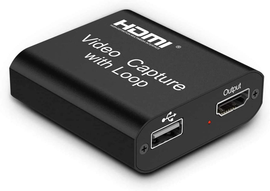  [AUSTRALIA] - DIGITNOW Video Capture Card 4K HDMI Video Capture Device with Loop Out, Full HD 1080P Game Capture Video Recorder for Live Streaming, Broadcasting or Video Conference black