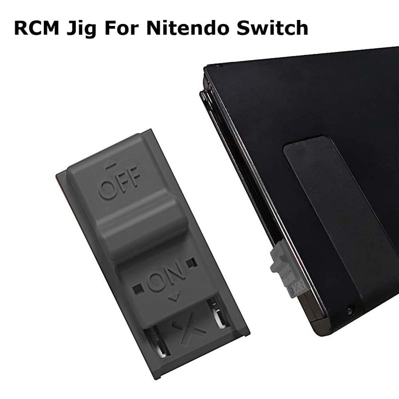  [AUSTRALIA] - RCM Jig for Switch RCM Jig Clip Short Connector for Switch Recovery Mode, Used to Modify The Archive Play GBA/FBA & Other Simulator (Black) Black