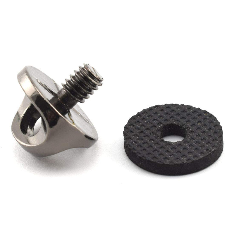  [AUSTRALIA] - 1/4" Camera Neck Strap Screw Holder, SDTC Tech 2 Pack 1/4-20 Thread Camera Screws with Rubber Washer for Quick Install/Release Wrist Strap Sling