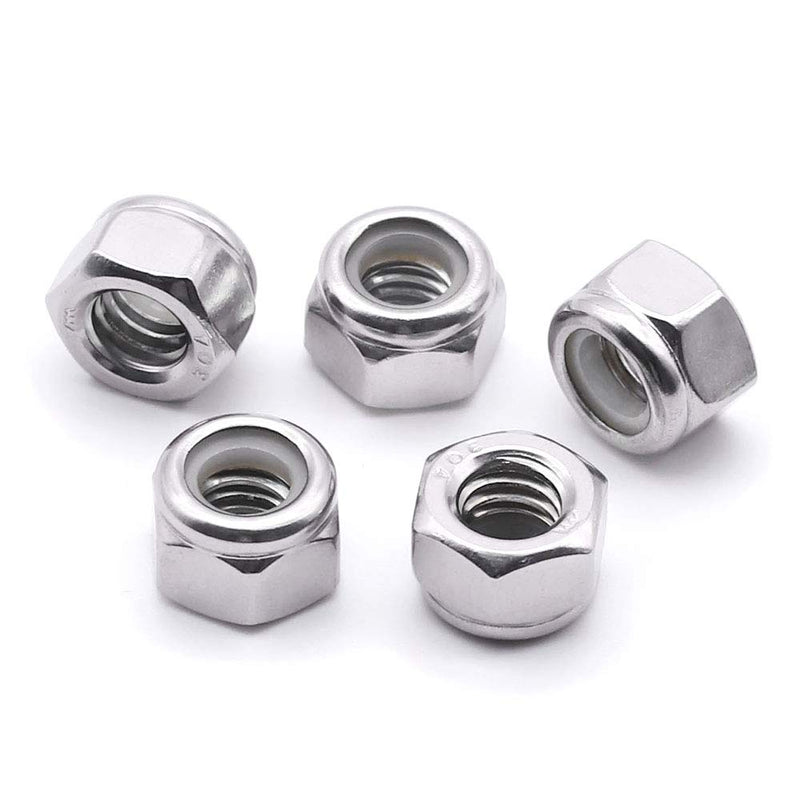  [AUSTRALIA] - 5/16-18 Nylon Insert Hex Lock Nuts Stainless Locknuts, Hex Drive, Bright Finish, 304 Stainless Steel 18-8 SS, Coarse Thread, 50 of Pack 5/16-18 (50 pcs)