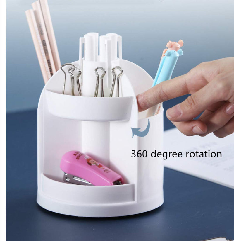  [AUSTRALIA] - Rotating Pen Holder, Office Pen Holder and Office Supplies Accessories, Heavy-Duty Non-Slip Office Creative Decoration