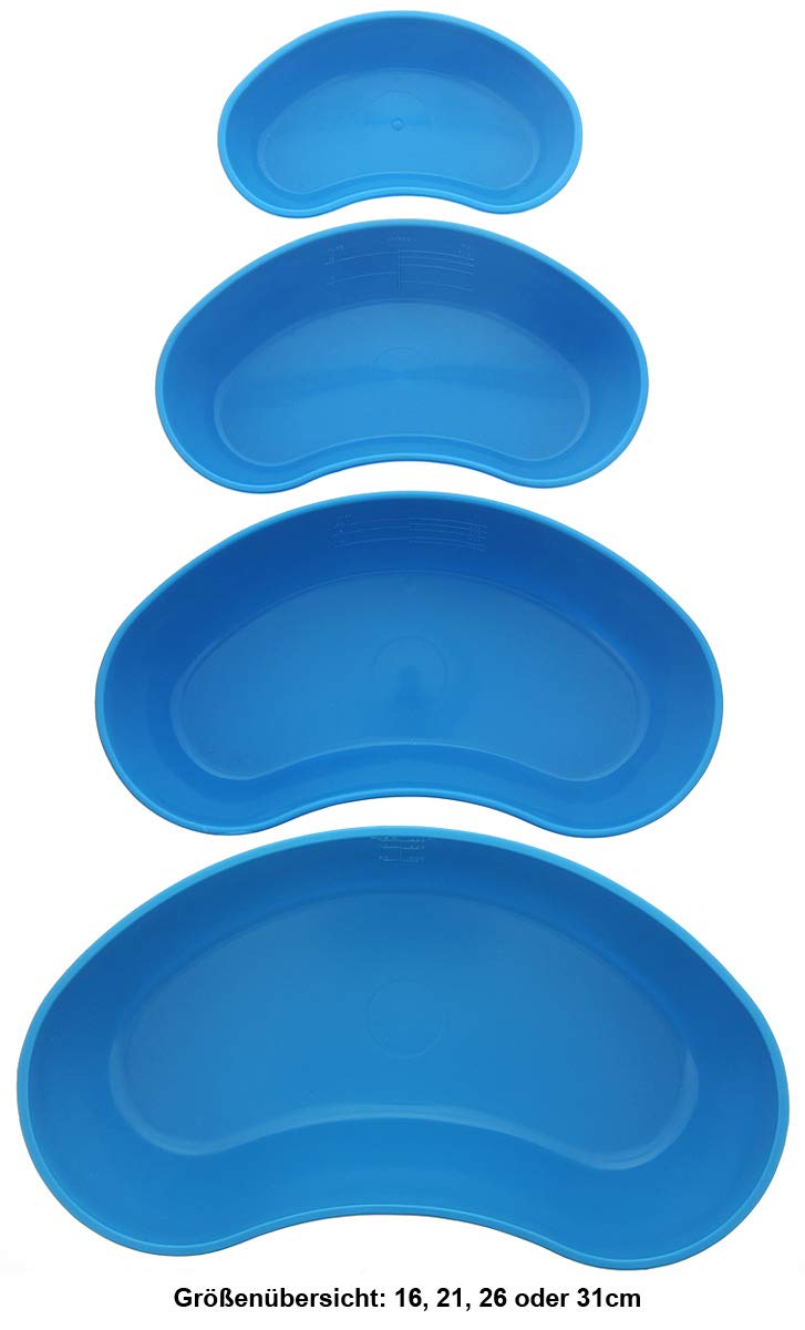  [AUSTRALIA] - Blue kidney bowl Kosmetex made of plastic, food-safe, disinfectable, autoclavable, 26cm, 26 cm