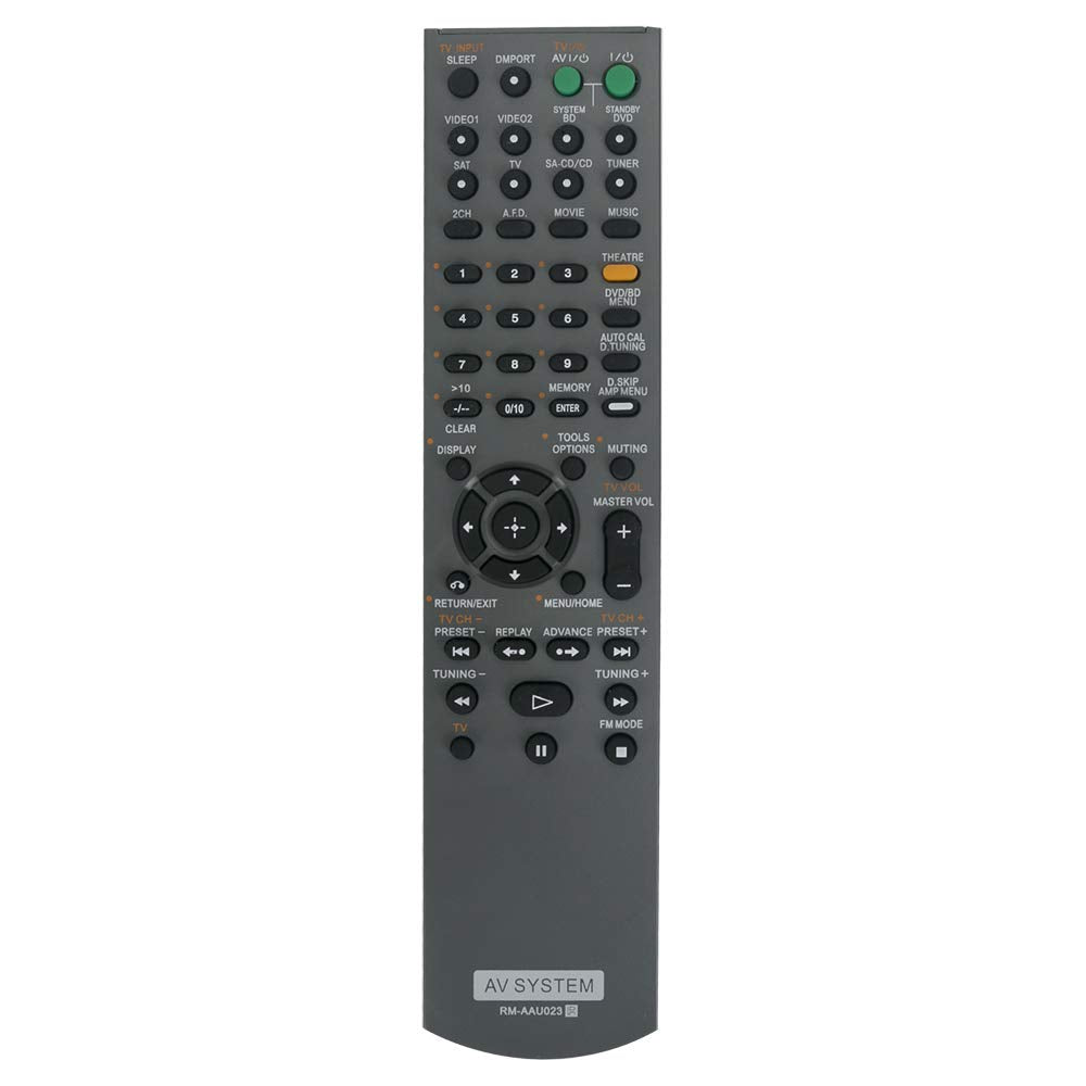  [AUSTRALIA] - RM-AAU023 Replace Remote Control Compatible with Sony AV Receiver HT-SS2300 STR-DH700 RM-AAU021 HT-SF2300 SS-SRP23F SS-MSP23F SS-WS23 RM-AAU022 SS-CNP23 SS-WP23 HT-DDW7500 SS-WP7500 SS-SRP7500 SS-CNP7