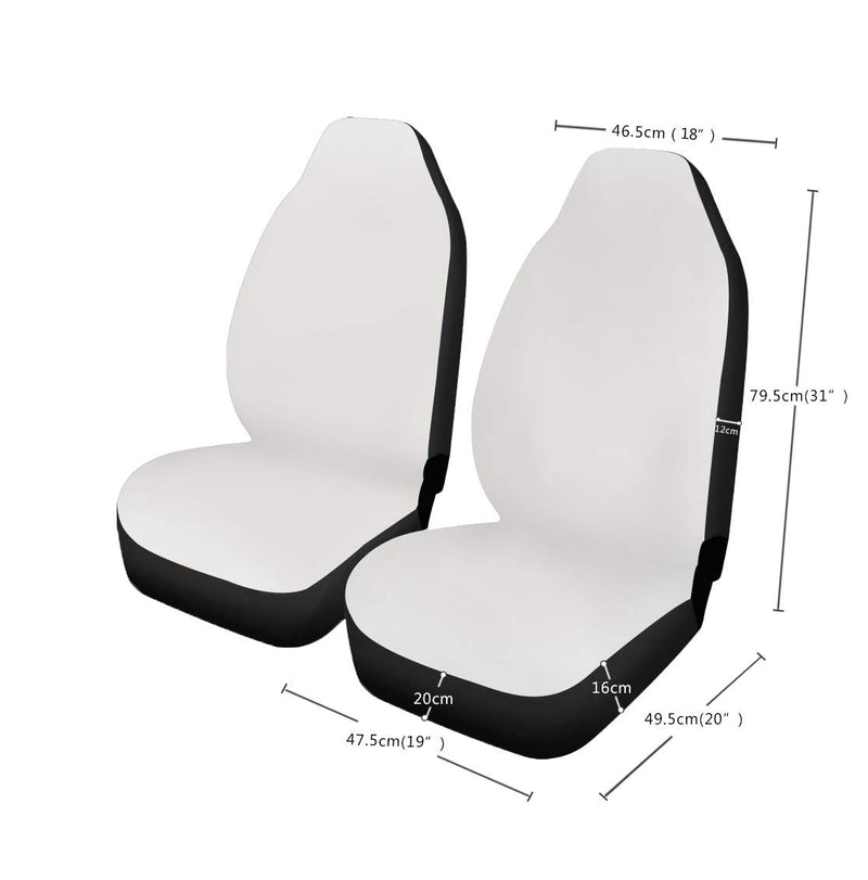  [AUSTRALIA] - Stripe Universal Front Seat Cover Women Car Seat Covers Soft Elastic Fit Most Car 2 Pieces retro patterns