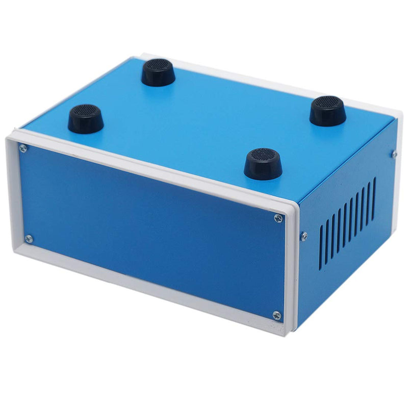  [AUSTRALIA] - Zulkit Junction Box Blue Metal Project Box DIY Electric Enclosure Case Preventive Case Electrical Box 7.9 x 6.5 x 3.5 inch 7.9" x 6.5" x 3.5"