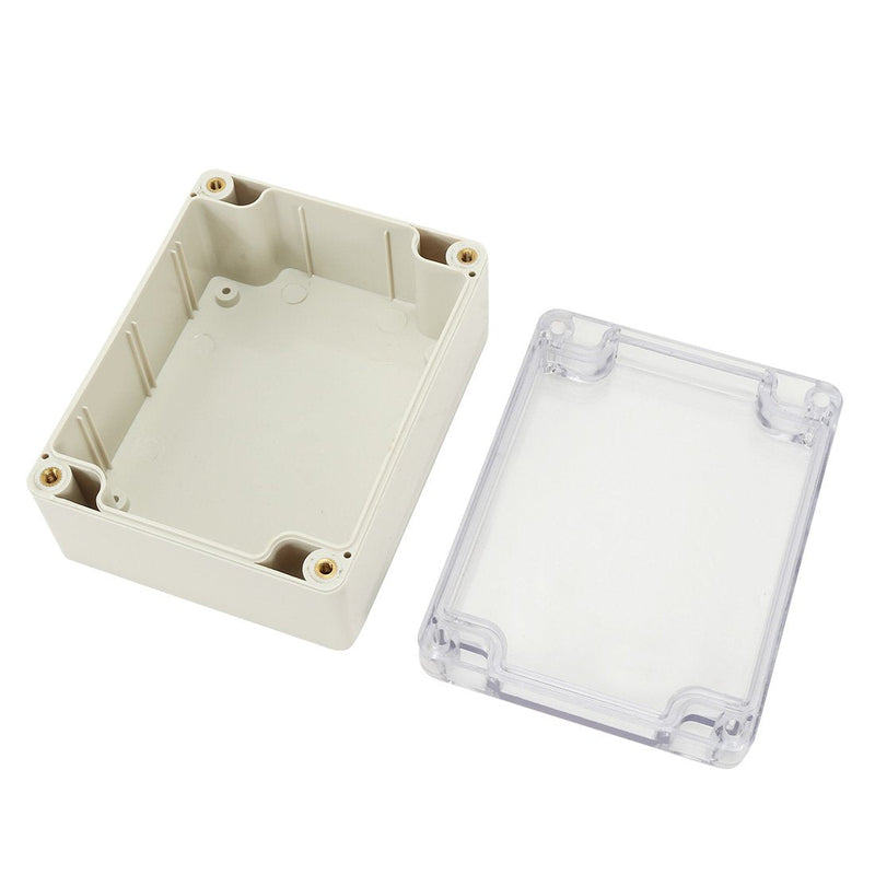  [AUSTRALIA] - Awclub ABS Plastic Junction Box, Dustproof Waterproof IP65 Electrical Box - Universal Project Enclosure Grey, with PC Transparent/Clear Cover 4.53"x3.54"x2.16"(115mm x 90mm x 55mm) 4.53"x3.54"x2.16"