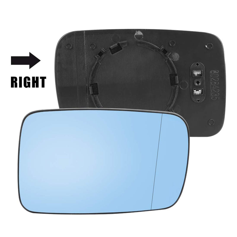 X AUTOHAUX Mirror Glass Heated with Backing Plate Passenger Side Right Side Rear View Mirror Glass for BMW 745i 750i Alpina B7 - LeoForward Australia