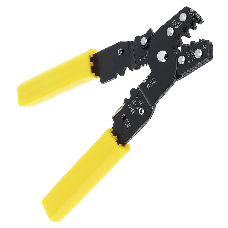  [AUSTRALIA] - OriGlam Wire Crimper, Wire Cutter, Wire Stripper, Crimper, Cutter Electrical Multi-Tool, Network Cable Cutting Stripping Crimper for Video, Telecom, Datacom