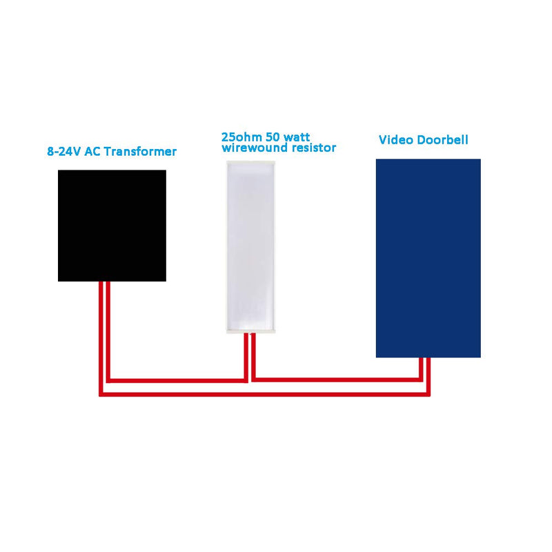  [AUSTRALIA] - 50 Watt 25 Ohm Wirewound Resistor, 50W 25 Ohm Wire Wound Resistor Chassis Mount Resistor, 50 Watts 25 Ohm Wirewound Resistor Aluminum Case, 50W 25Ohm Resistor, 50watts 25ohm Resistor, 50 Watt 25 Ohm