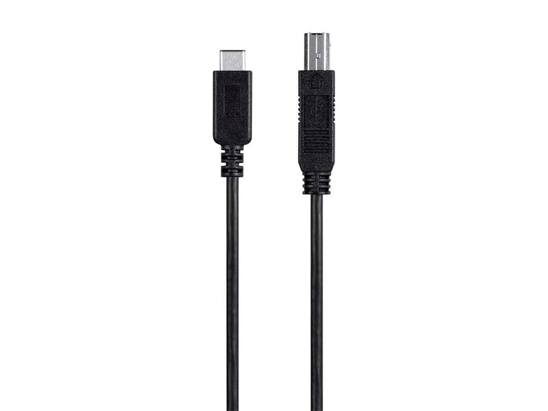  [AUSTRALIA] - Monoprice 2.0 USB-C to USB Type-B Printer Cable 480 Mbps 3.3ft Black 3.3 Feet