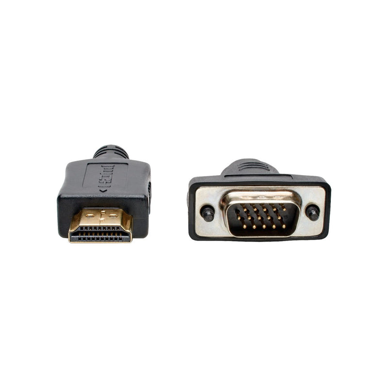  [AUSTRALIA] - Tripp Lite HDMI to VGA Active Adapter Converter Cable Low Profile HD15 M/M 1080p 10ft (P566-010-VGA), Black 10ft.