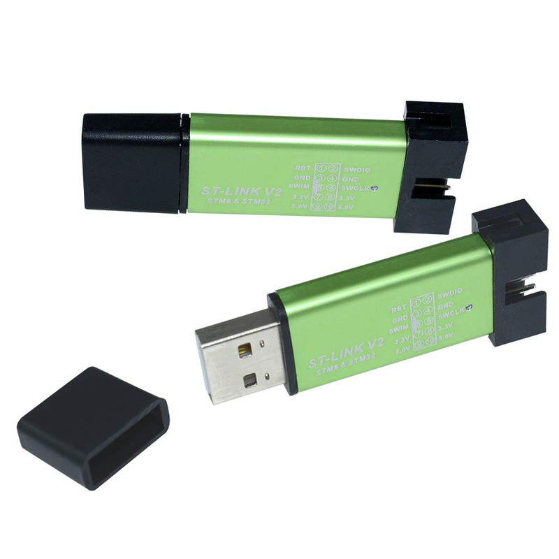  [AUSTRALIA] - Aideepen ST Link V2 Programming Unit Mini STM8 STM32 Emulator Downloader M89 New (Random Color)