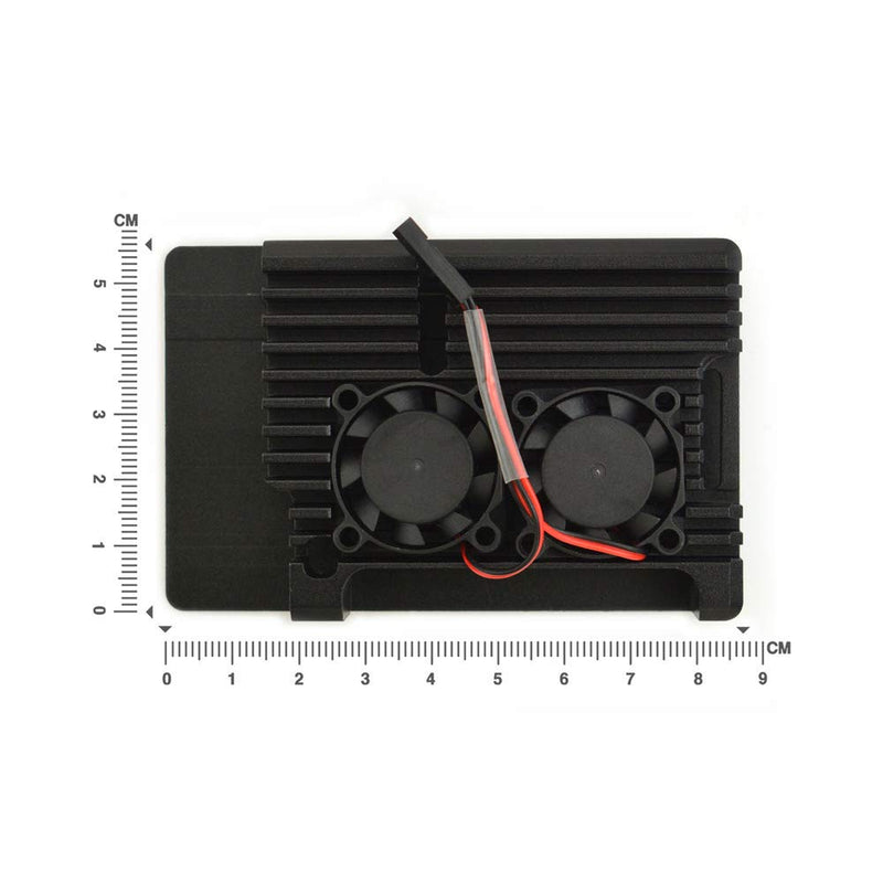  [AUSTRALIA] - DFROBOT Aluminum Alloy Case for Raspberry Pi 4B with Dual Fans | Metal Heatsink Case for RPI 4