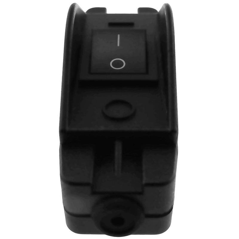  [AUSTRALIA] - E-outstanding Inline Cord Switch 250V 16A Black Inline ON/OFF Rocker Button without Indicator Light 308C