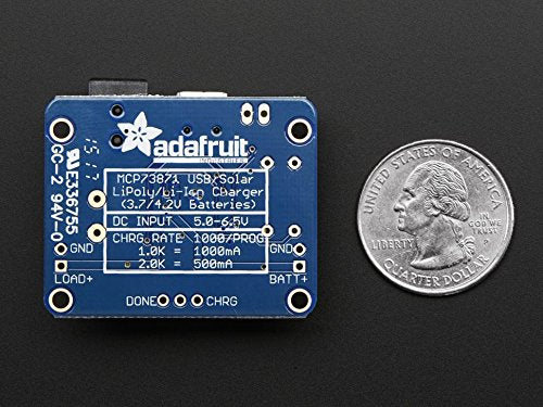 Adafruit USB/DC/Solar Lithium Ion/Polymer Charger [ADA390] - LeoForward Australia