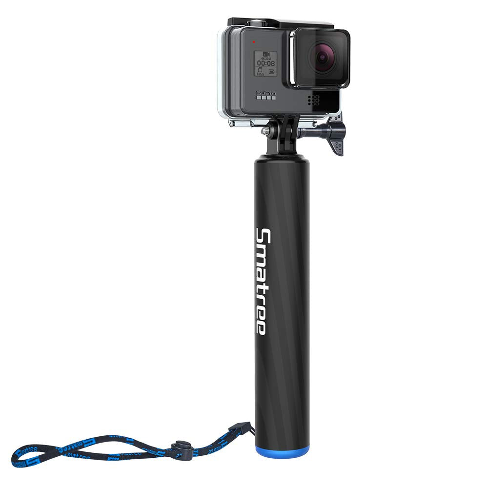  [AUSTRALIA] - Smatree F2 Waterproof Floating Hand Grip Carbon Fiber Selfie Stick Compatible for GoPro MAX/ Hero10/9/8/7/6/5/4/3 Plus/3/2/1/DJI OSMO Action/DJI OSMO Action 2 Camera