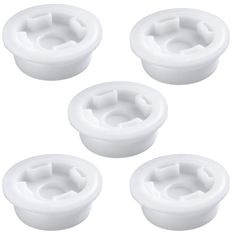  [AUSTRALIA] - 5PCS Bung Cap 2” Poly Plug with Gasket, Poly Buttress Drum Bung for 55 Gallon Plastic Drum, Fine Thread