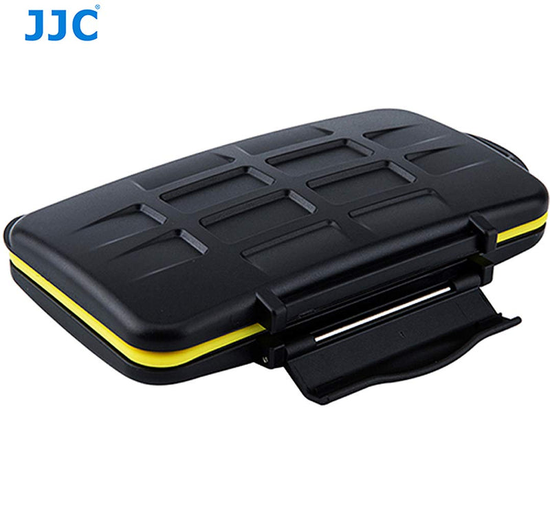 JJC MC-XQDSD7 Ruggard SD Card Case, Shockproof XQD Case, Water-Resistant XQD Case Case, Rubber Sealed Ergonomic Locking Easy Carrying Memory Card Case fits 4 SD Cards 3 XQD Cards Black SD Card + XQD Card - LeoForward Australia