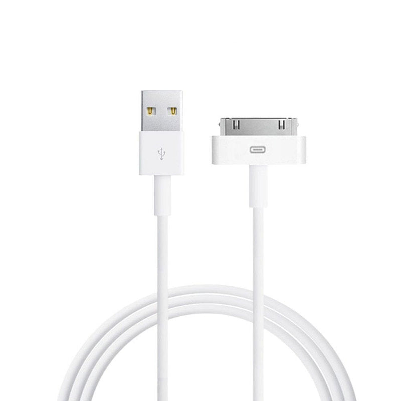  [AUSTRALIA] - iPad Cable, 6ft White 30 Pin to USB Cable High Speed Sync Charging Cord Cables for iPhone 4/4s, iPhone 3G/3GS, iPad 1/2/4, iPod 6ft 30 Pin Cable White