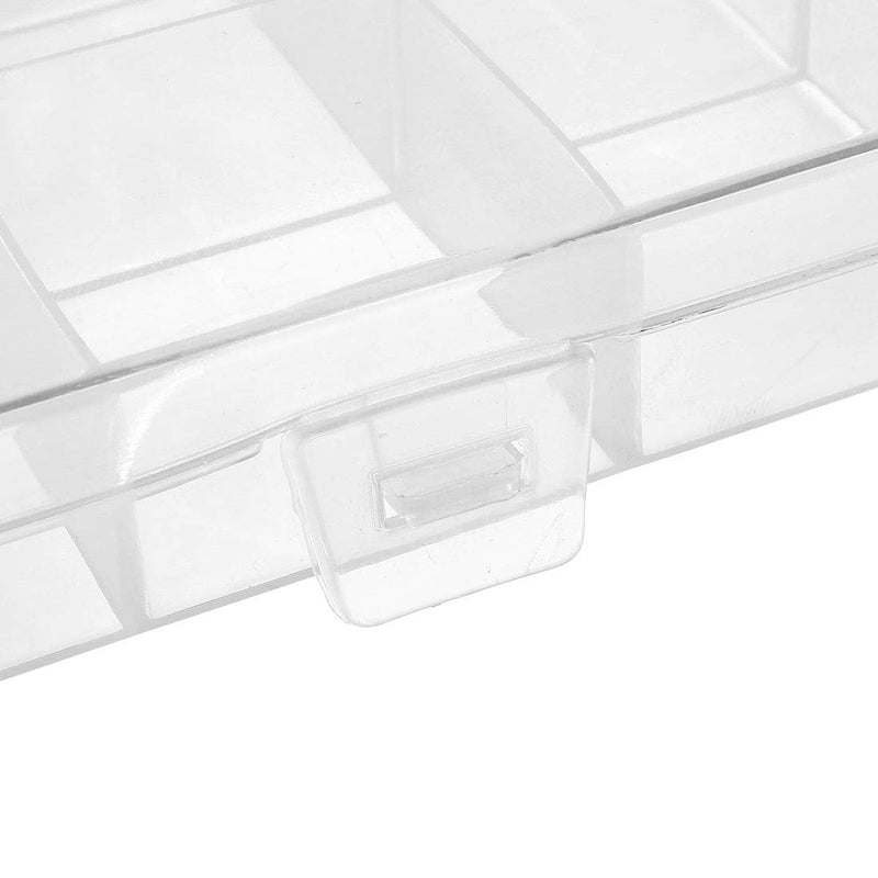  [AUSTRALIA] - uxcell Component Storage Box - PP Fixed 24 Grids Electronic Component Containers Tool Boxes Clear White 193x135x21mm