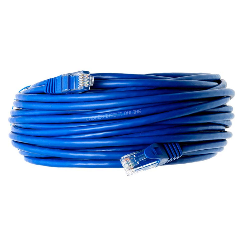 Cables Direct Online Pack of 3 Snagless Cat5e Ethernet Network Patch Cable Blue 15 Feet - LeoForward Australia