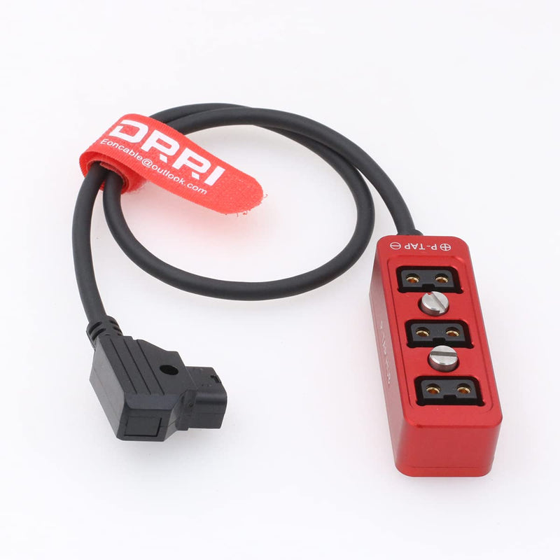  [AUSTRALIA] - DRRI 3 Port P-tap to Dtap Metal Power Distribution Box with 1/4" Thread for ARRI Red Tilta Handle BMPCC 4K 6K (Red) 3port-dtap Red