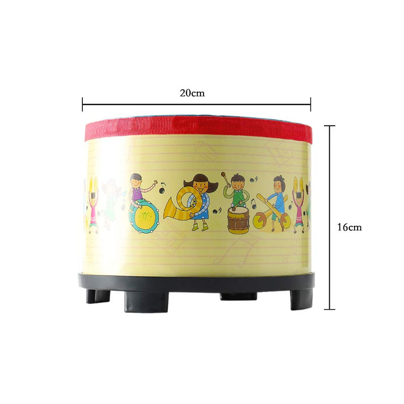 Floor Tom Drum 8 inch Gathering Club Carnival Colorful Percussion Instrument with 2 Mallets Music Drum for Child Special Christmas Birthday Gift. (8 inch) - LeoForward Australia