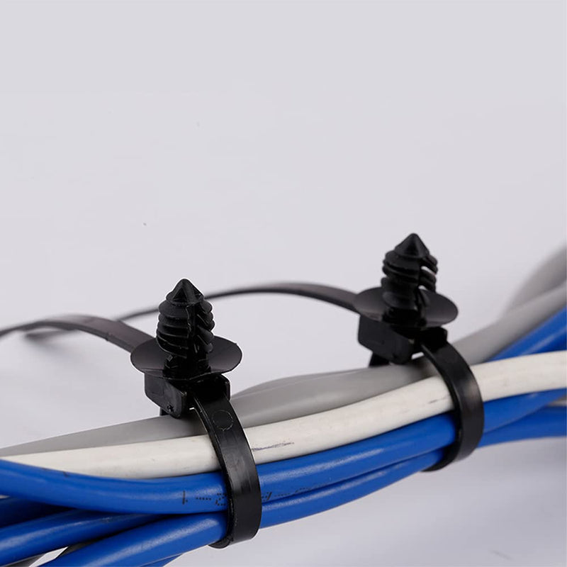  [AUSTRALIA] - Benliu 20Pcs Cable Zip Ties, 8.3x0.2 inch Heavy Duty Nylon Push Mount Self Locking Assortment for Indoor Wire Tying
