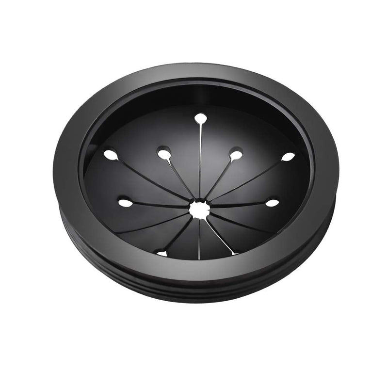  [AUSTRALIA] - WXJ13 2 Pack Black Rubber 3-1/8 inch Garbage Disposal Splash Guard Sink Baffle for Kitchen or Bathroom