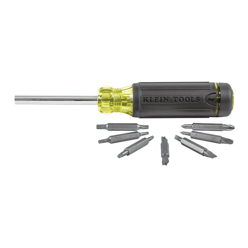  [AUSTRALIA] - Klein Tools 32290 Multi-Bit Screwdriver with Storage with Cusion Grip For Maximum Torque and Comfort, 15-Piece Standard