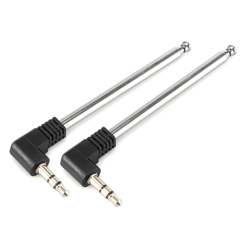 E-outstanding 2-Pack 4 Section Telescopic 3.5mm FM Radio Antenna,for Auto Car & Mobile Phone and Other Electronics Products 3.5mm Port FM Radio Receiver - LeoForward Australia