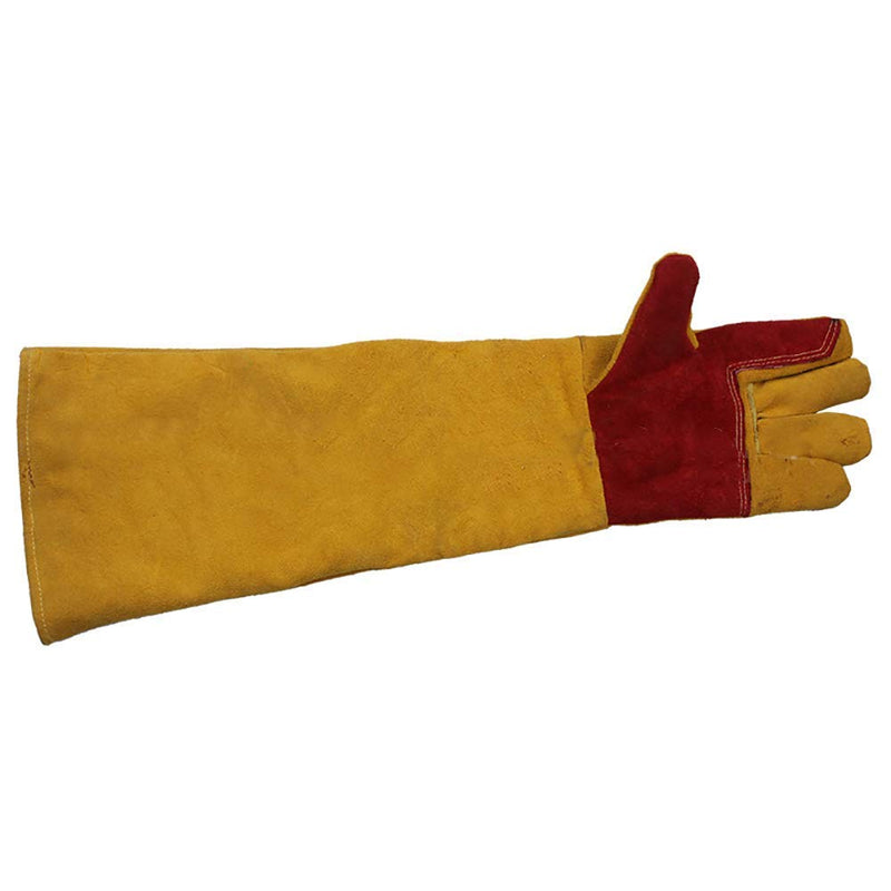  [AUSTRALIA] - 23.6" Inch Long Sleeves Welding Safety Gloves, Cotton Lined And Kevlar Stitching Welders Gauntlets Wood Burners Accessories Gloves, Heat Resistant Stove Fire And Barbecue Gloves (23.6 Inches)