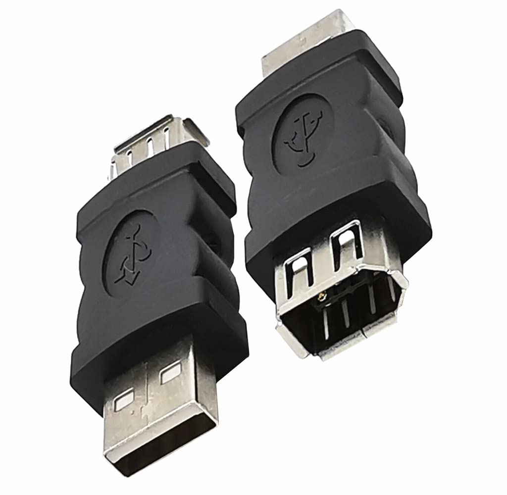  [AUSTRALIA] - LBSC 2 Pieces Firewire IEEE 1394 6 Pin USB Adapter Firewire to USB Converter for Printer, Digital Camera, PDA, Hard Disk,Scanner