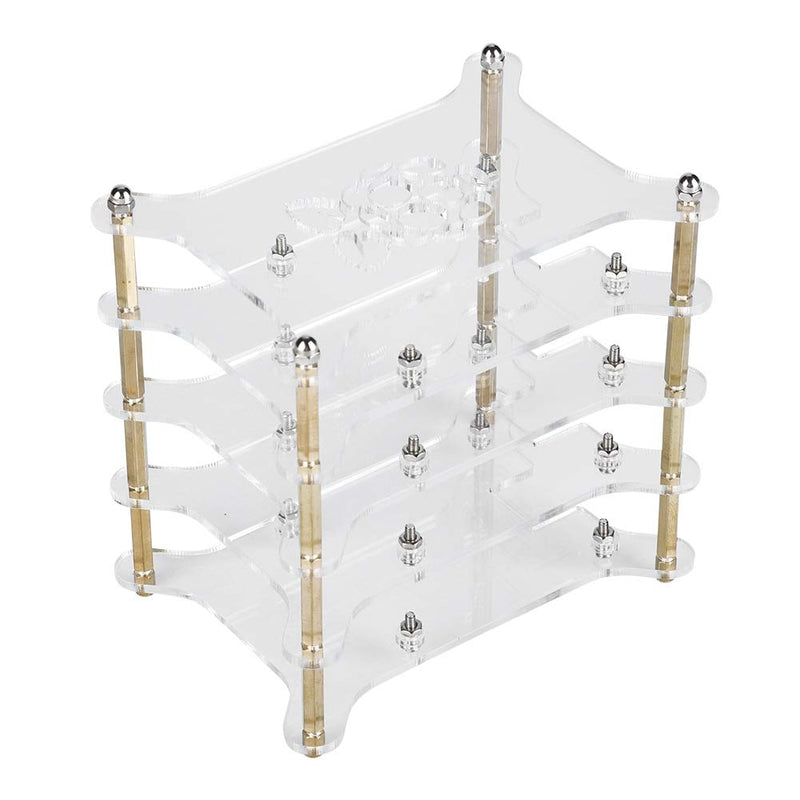  [AUSTRALIA] - Transparent 4 Layer Acrylic , Acrylic Case 4 Layers Transparent Acrylic Case Shelf Stack Raspberry Pi 3 ,2 B B Raspberry Pi Case